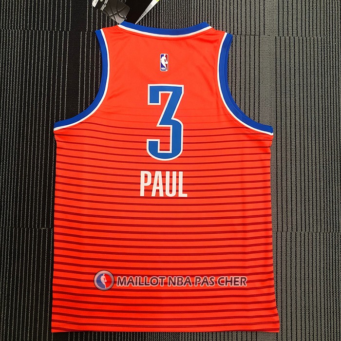 Maillot Oklahoma City Thunder Chris Paul NO 3 Statement 2021 Orange